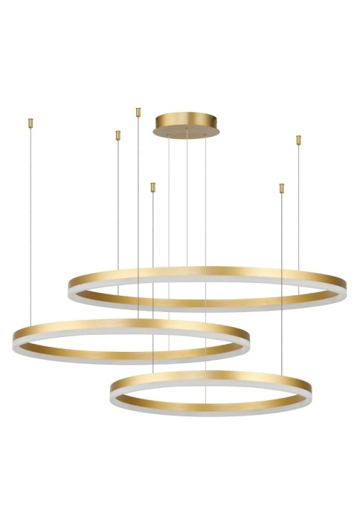 AZZARDO lampa wisząca HALO 100+80+60 GO   złota