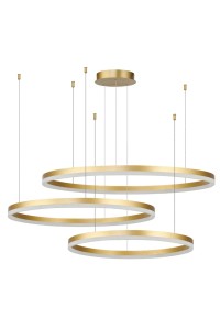 AZZARDO lampa wisząca HALO 100+80+60 GO   złota