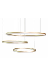 AZZARDO lampa wisząca HALO 100+80+60 GO   złota