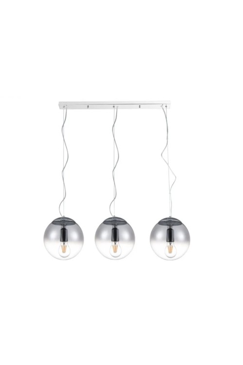 AZZARDO lampa wisząca IRIS 3 LINE         srebrna