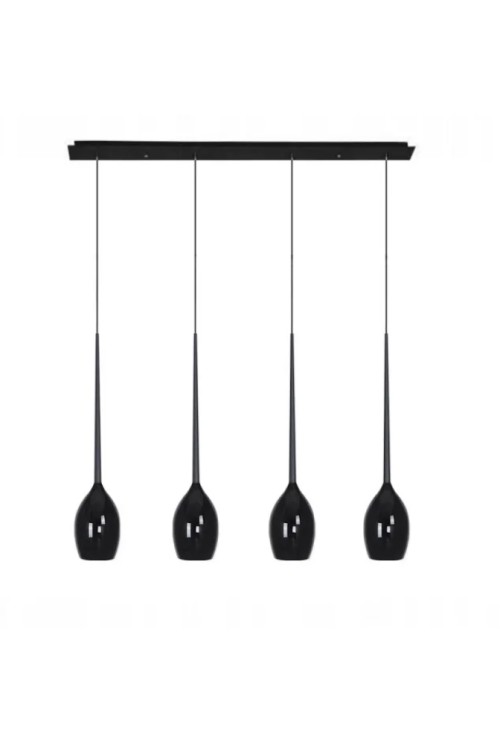 AZZARDO lampa wisząca IZZA 4 czarna