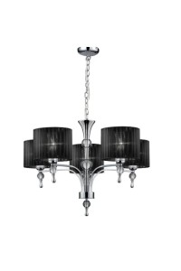 AZZARDO lampa wisząca IMPRESS 5 czarna
