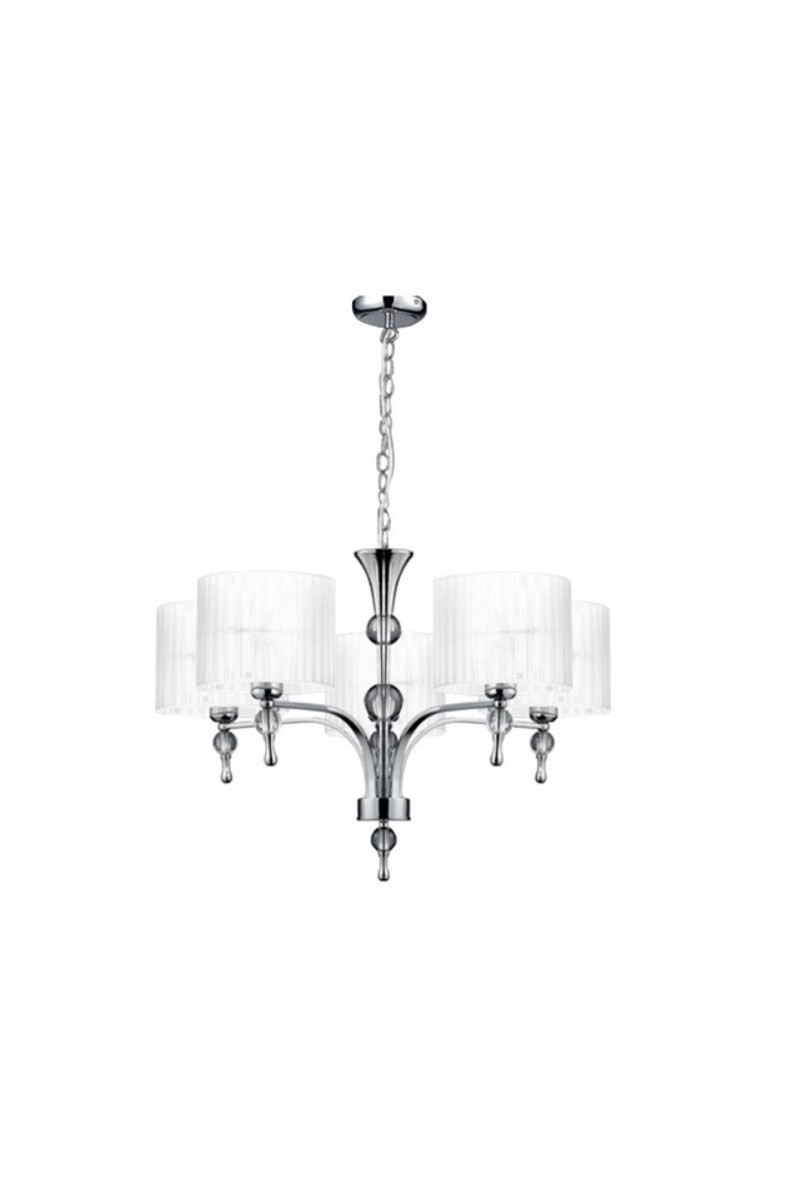 AZZARDO lampa wisząca IMPRESS 5 biała