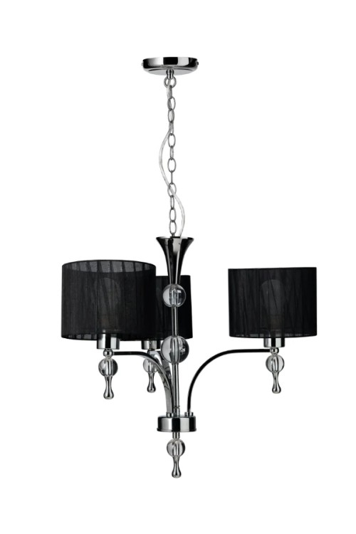 AZZARDO lampa wisząca IMPRESS 3 czarna
