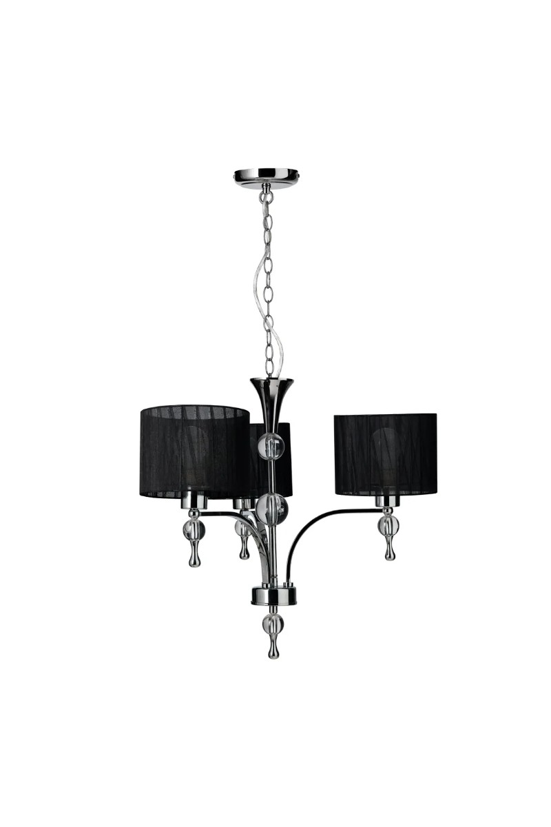 AZZARDO lampa wisząca IMPRESS 3 czarna