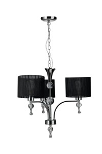 AZZARDO lampa wisząca IMPRESS 3 czarna