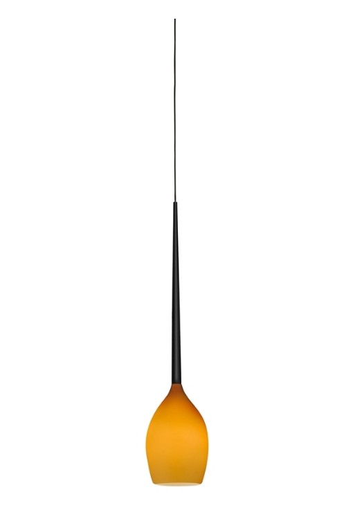 AZZARDO lampa wisząca IZZA 1 bursztynowa