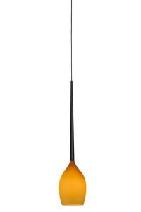 AZZARDO lampa wisząca IZZA 1 bursztynowa