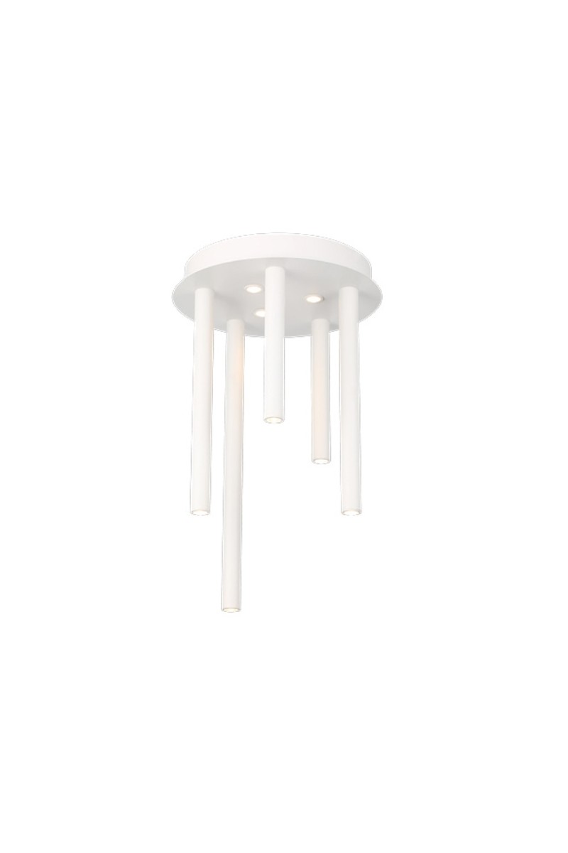 AZZARDO lampa sufitowa / plafon ILIOS 5   TOP 3-STEP DIMM biała