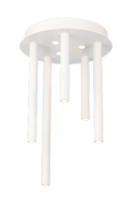 AZZARDO lampa sufitowa / plafon ILIOS 5   TOP 3-STEP DIMM biała