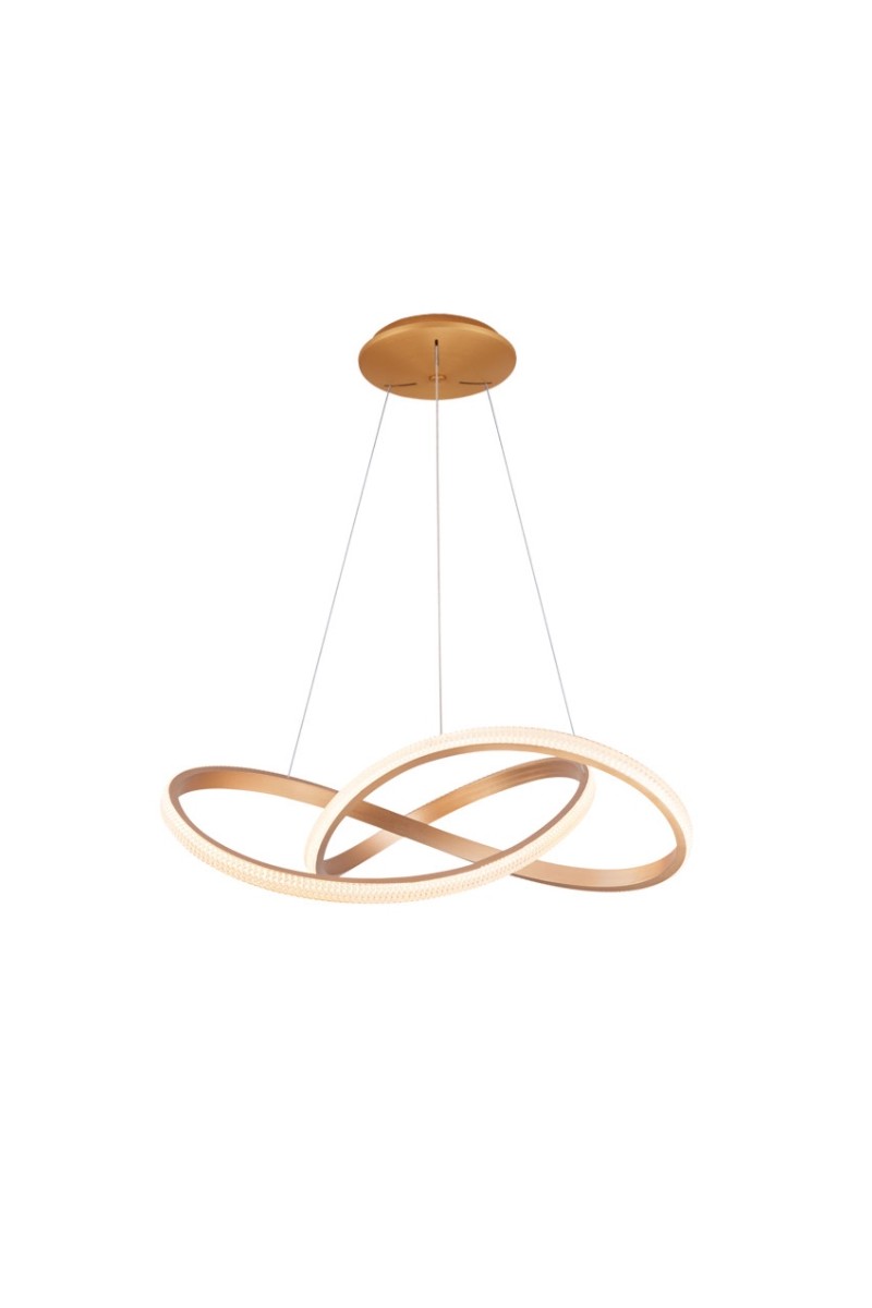 AZZARDO lampa wisząca INFINITY 80 CCT     z pilotem złota