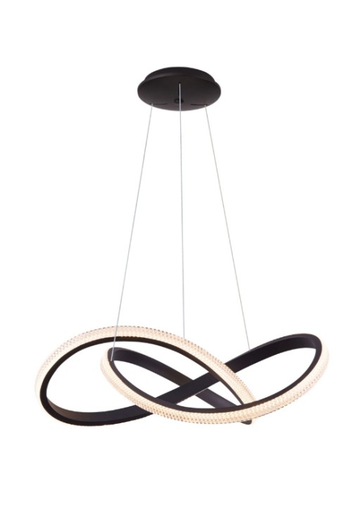 AZZARDO lampa wisząca INFINITY 80 CCT     z pilotem czarna