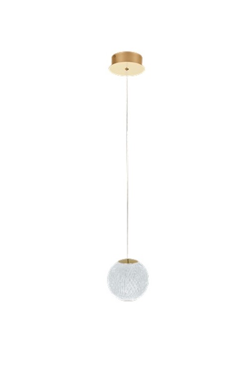 AZZARDO lampa wisząca EDEM 1 złota