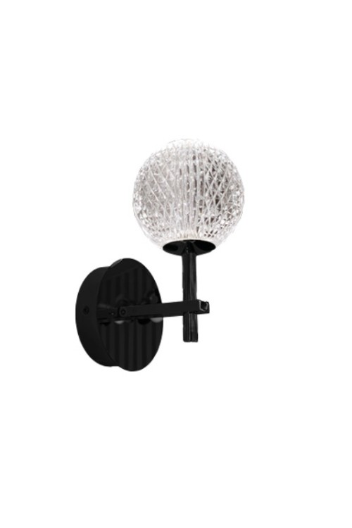 AZZARDO lampa ścienna EDEM WALL czarna