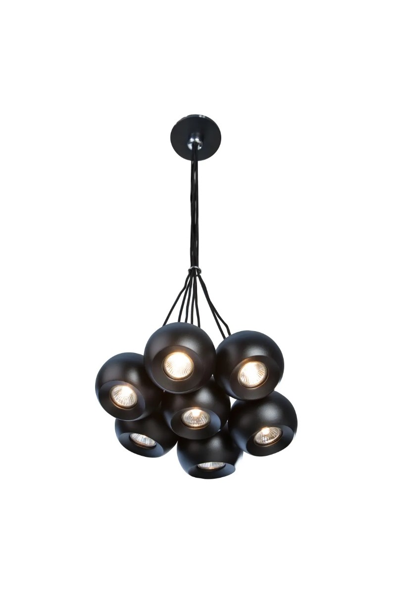 AZZARDO lampa wisząca GULIA 7 czarna