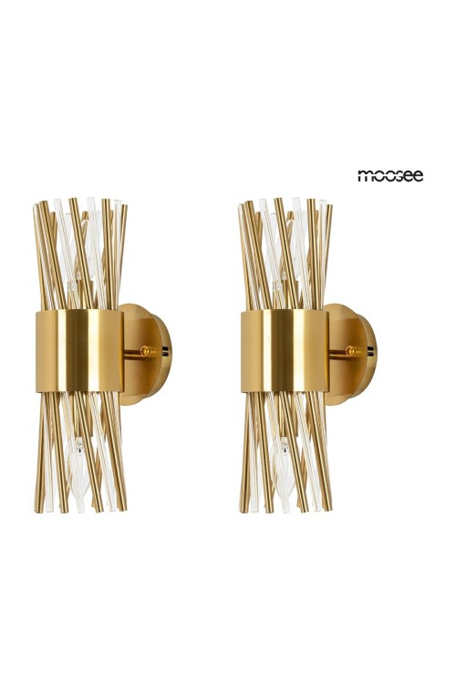 MOOSEE zestaw 2 lamp ściennych LORENZO    złoty