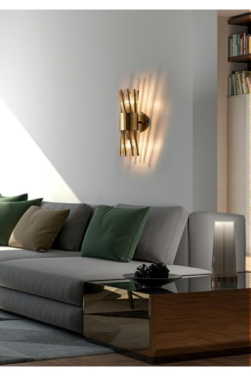 MOOSEE zestaw 2 lamp ściennych LORENZO    złoty
