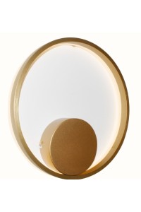 AZZARDO lampa ścienna HALO 40 WALL złota