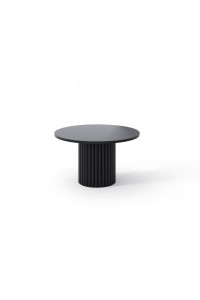 Stolik kawowy MODO Mini Ø67 cm — ryflowana metalowa podstawa personalizacja